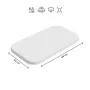Cearceaf cu elastic, Petite&Mars, Impermeabil, Pentru patut co-sleeper, Din bumbac, 84x50 cm, 0 luni+, Alb - 1