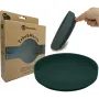 Farfurie, Petite&Mars, Take&Match, Din silicon, Cu ventuza, Fara BPA, 6 luni+, 400 ml, Verde Inchis - 2