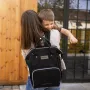Rucsac pentru mamici, Petite&Mars, Cu 11 compartimente, Cu buzunare termice, Saltea de infasat inclusa, 30 x 42 x 15 cm, Jack, Black - 14
