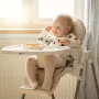 Scaun de masa, Petite&Mars, Gusto, Spatar reglabil in 3 trepte, Suport de picioare ajustabil, Cu husa impermeabila, 6- 36 luni, Conform cu standardele europene de securitate EN14988:2017 +A1:2020, Sugar Pink - 7