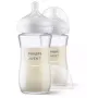 Biberon anticolici, Philips Avent, Din sticla, Natural Response, 240 ml, 3-6 luni, Debit 3 (mediu), 2 bucati, Alb - 4