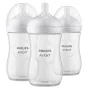 Set biberoane anticolici, Philips Avent, Natural Response, 260 ml, 3-6 luni, Debit 3 (mediu), 3 bucati, Alb - 1
