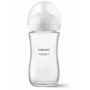 Biberon anticolici, Philips Avent, Natural Response, Din sticla, Tetina cu debit 3, 240 ml, 1 luni+, Alb - 1
