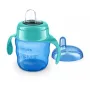 Canuta cu tetina de formare, Philips Avent, 6 luni+, 200 ml, Fara BPA, Lavabila in masina de spalat, Albastru