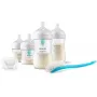 Set pentru nou-nascuti, Philips Avent, 4 biberoane anticolici, 1 suzeta 1 perie de curatat, 2x 125 ml, 2x 260 ml, Natural Response, 0 luni+, Alb - 1