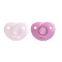 Suzete set, Philips Avent, Soothie, 2 buc, 0-6 luni, Din silicon, Roz - 3