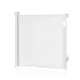 Poarta de siguranta, Lionelo, Thea, Textila, Ofera vizibilitate, Retractabila, Mecanism dublu de blocare, Montaj universal, 95x140 cm, Conform cu standardul european de securitate EN1930, Alb - 4