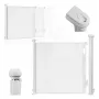 Poarta de siguranta, Lionelo, Thea, Textila, Ofera vizibilitate, Retractabila, Mecanism dublu de blocare, Montaj universal, 95x140 cm, Conform cu standardul european de securitate EN1930, Alb - 19