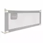 Protectie laterala pat, Primabobo,Classic XXL, 180 cm, Inaltime reglabila 68-98 cm, Cu plasa respirabila, Prevazuta cu un buzunar, Gri - 3