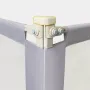 Protectie laterala pat, Primabobo,Classic XXL, 180 cm, Inaltime reglabila 68-98 cm, Cu plasa respirabila, Prevazuta cu un buzunar, Gri - 5