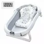 Pachet cadita pliabila + suport, Primabobo, Genua Premium, Cu termometru, dop si suport anatomic, Conform cu standardul european de securitate EN71, 80 x 50 x 22, Gri - 4