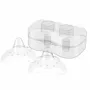 Protectoare mameloane, BabyOno, Din silicon moale, Include cutie depozitare, Fara BPA, Forma anatomica, Marimea S, Transparent - 5