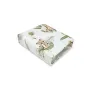 Cearceaf cu elastic, Qmini, Pentru patut 120X60 cm, Din bumbac certificat Oeko Tex Standard 100, Safari