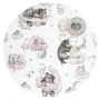 Cearceaf cu elastic, Qmini, Pentru patut 120x60 cm, Din bumbac certificat Oeko Tex Standard 100, Teddy Bear and Friends Pink - 6