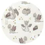 Lenjerie patut junior cu 2 piese, Qmini, Din bumbac certificat Oeko Tex Standard 100, 140 x 200 cm, Dragons Beige - 4