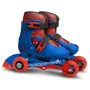 Role, Stamp, Marvel, De la incepator la avansat, Cu 3 roti, Ajustabile, Inchidere prin velcro, Cu frana, Marime 27-30, Spiderman