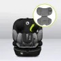 Scaun auto, Lionelo, Levi i-Size, Universal, Instalare FWF, Cu tetiera reglabila in 10 pozitii, Cu spatar detasabil, 76-150 cm, Conform cu R129, Gri - 20