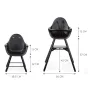 Scaun de masa reglabil in inaltime Childhome Evolu 2 Negru - 2