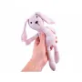 Bebelus, Jokomisiada, Cu iepuras de plus, Similar cu un bebe real, Include si suzeta, Realizat din plastic dur si cauciuc, Sigur pentru copii, 18 luni+, Pink - 6