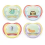 Set 2 suzete bebelusi, Philips Avent, Ultra Air Nighttime, Ortodontice, Silicon moale, Ventilate, Senzatie naturala, Fara BPA, 0-6 luni, multicolor - 1