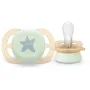 Set 2 suzete bebelusi, Philips Avent, Ultra Start Nighttime, Ortodontice, Silicon moale, Senzatie naturala, Fara BPA, 80% materiale de origine vegetala, 0-6 luni, Luna/Stele - 8