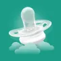 Set 2 suzete bebelusi, Philips Avent, Ultra Start, Ortodontice, Silicon moale, Usoare, Fara inel si fara BPA, Conceputa pentru gurite micute, 0-2 luni, Galben/Mov - 3