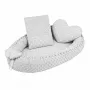 Set 3 piese, New Baby, Luxury, Baby Nest, Cu paturica si pernuta in forma de inima, Minky Heart Grey - 2