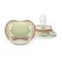 Set 3 suzete bebelusi, Philips Avent, Ultra Air Day & Night, Ortodontice, Silicon moale, Ventilate, Senzatie naturala, Fara BPA, 6-18 luni, Bej/Palmier - 6