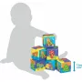 Set 6 cuburi noi pentru baie, Playgro, Cu animalute marine, Dimesiune 7.5 cm fiecare cub, Soft blockes for bath - 4
