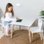 Set masuta si doua scaune, FreeON, Athena, Pentru copii, Din lemn, Conform cu standardele europene de securitate EN71-1;2018, EN71-2:2020, EN71-3:2021, Alb - 4