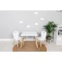 Set masuta si doua scaune, FreeON, Athena, Pentru copii, Din lemn, Conform cu standardele europene de securitate EN71-1;2018, EN71-2:2020, EN71-3:2021, Alb - 10