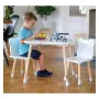 Set masuta si doua scaune, FreeON, Bear, Pentru copii, Din lemn, Cu marginile rotunjite, Conform cu standardele europene de securitate EN71-1;2018, EN71-2:2020, EN71-3:2021, Alb - 7