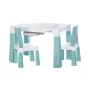 Set masuta si doua scaune, FreeON, Neo, Pentru copii, Cu doua sertare, Cu masa reglabila la doua inaltimi, Conform cu standardele europene de securitate EN71-1;2018, EN71-2:2020, EN71-3:2021, Verde - 1