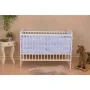 Set Patut din lemn bebe Qmini, Timmi Heart, 120x60 cm, Alb + Saltea patut bebe, Cocos Confort II, Cu husa detasabila, Antialergica, 120x60x10 cm + Protectie impermeabila, Pentru patuturi 120x60 cm, Alb - 4