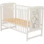 Set Patut din lemn bebe Qmini, Timmi Heart, 120x60 cm, Alb + Saltea patut bebe, Cocos Confort II, Cu husa detasabila, Antialergica, 120x60x10 cm + Protectie impermeabila, Pentru patuturi 120x60 cm, Alb - 11