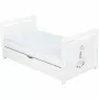 Set Patut din lemn Nadia II Girafa 120x60 cm + Saltea Cocos Confort II + Protectie impermeabila Qmini - 6