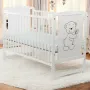 Set Patut din lemn Timmi 120x60 cm + Saltea Cocos Confort II + Protectie impermeabila Qmini - 4