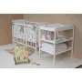 Set Patut din lemn Timmi 120x60 cm + Saltea Cocos Confort II + Protectie impermeabila Qmini - 8