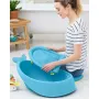 Cadita inteligenta, Skip Hop, Multifunctionala, Cu suport detasabil, Pentru 3 etape de crestere, 2 doua pozitii ergonomice, Antiderapanta, Fara PVC si ftalati, 0 luni+, 70 x 48 x 29 cm, Albastru - 5
