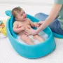 Cadita inteligenta, Skip Hop, Multifunctionala, Cu suport detasabil, Pentru 3 etape de crestere, 2 doua pozitii ergonomice, Antiderapanta, Fara PVC si ftalati, 0 luni+, 70 x 48 x 29 cm, Albastru - 2