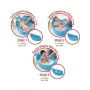 Cadita inteligenta, Skip Hop, Multifunctionala, Cu suport detasabil, Pentru 3 etape de crestere, 2 doua pozitii ergonomice, Antiderapanta, Fara PVC si ftalati, 0 luni+, 70 x 48 x 29 cm, Albastru - 7