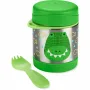 Termos pentru alimente, Skip Hop, Mentine cald 7h si rece 5h, Include si o lingura/furculita, Fara BPA, Conform cu standardul de securitate EN14372, 325 ml, 0 luni+, Crocodil / Verde - 2