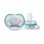 Suzeta bebelus, Philips Avent, Ultra Air, Ortodontica, Silicon moale igienic, Disc de protectie moale si flexibil, Fara BPA, 0- 6 luni, 1 buc, Deco Mov - 1