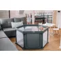 Tarc de joaca, FreeON, Hexagonal, Pentru bebe, Cu 4 manere, Intrare cu fermoar, Cu geanta de transport, 117 x 67 x 67 cm, Conform cu standardul european de securitate EN 12227:2010, Grey - 3