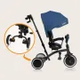 Tricicleta copii, Lionelo, Tris Plus, Pliabila, Multifunctionala, Pana la 25 kg, Inclinare spatar in fata si in spate, Suport picioare, Control al directiei, Scaun reversibil, Rotire 360 grade, Conform cu EN71, 9 luni-5 ani, Albastru - 30
