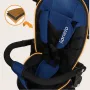 Tricicleta copii, Lionelo, Tris Plus, Pliabila, Multifunctionala, Pana la 25 kg, Inclinare spatar in fata si in spate, Suport picioare, Control al directiei, Scaun reversibil, Rotire 360 grade, Conform cu EN71, 9 luni-5 ani, Albastru - 33