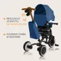 Tricicleta copii, Lionelo, Tris Plus, Pliabila, Multifunctionala, Pana la 25 kg, Inclinare spatar in fata si in spate, Suport picioare, Control al directiei, Scaun reversibil, Rotire 360 grade, Conform cu EN71, 9 luni-5 ani, Albastru - 35