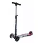 Trotineta copii, Free2Move Zik Zak cu lumini LED pentru baietei, Pliabila si compacta, Platforma antiderapanta, Ghidon reglabil, Rulmenti ABEC-7, Varsta 3 - 6 ani, Black - 2