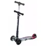 Trotineta copii, Free2Move Zik Zak cu lumini LED pentru baietei, Pliabila si compacta, Platforma antiderapanta, Ghidon reglabil, Rulmenti ABEC-7, Varsta 3 - 6 ani, Black - 3