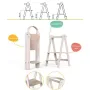 Turn de invatare pliabil MamaToyz Learning Tower din lemn, Verde - 4